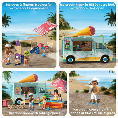 Ice Cream Truck with Surf Shop Playset