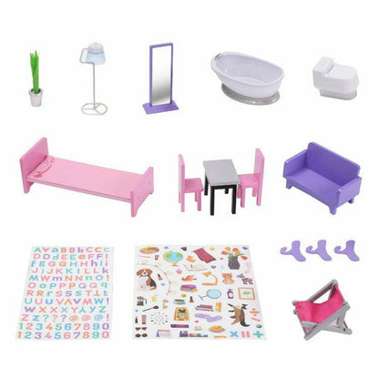 Kids Dreamland Sunset 3-Level Dollhouse Set for 12" Dolls
