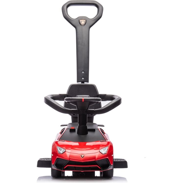 Lamborghini 3-in-1 Push Ride On Toy Car - Red