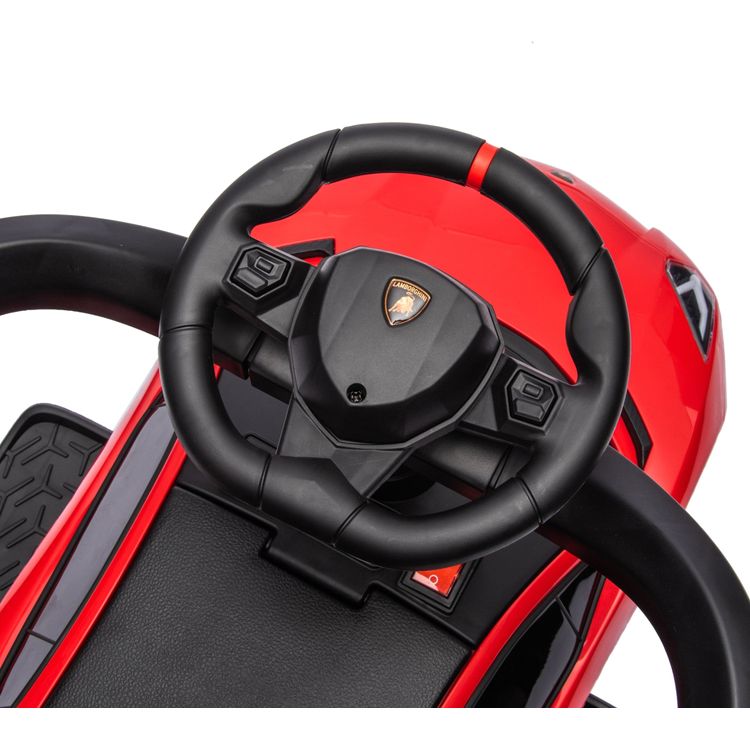 Lamborghini 3-in-1 Push Ride On Toy Car - Red