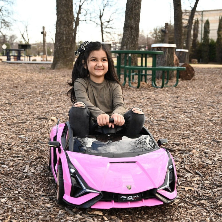 Lamborghini Sian 12V Ride On Car - Pink