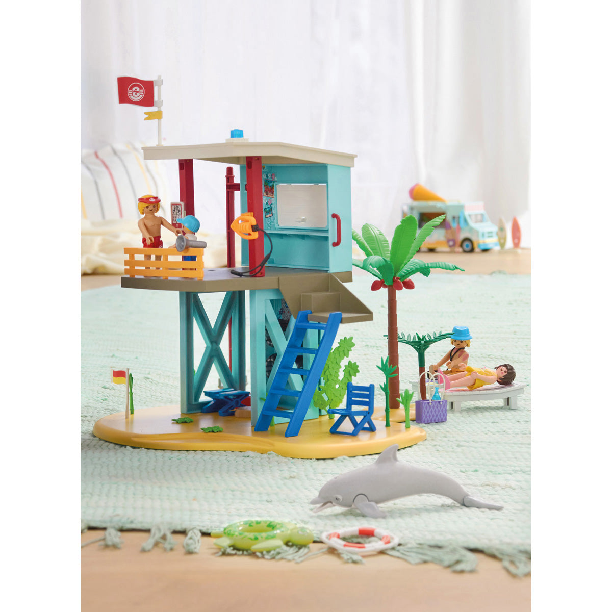 Lifeguard Tower with Beach Buggy Playset