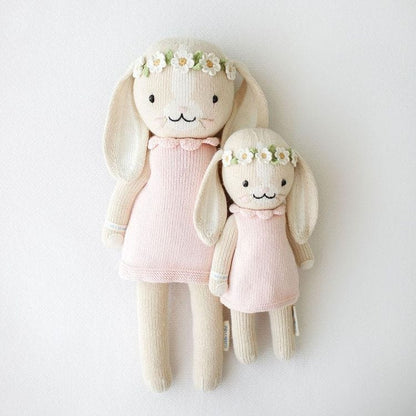 Little 13" Hannah the Bunny (Blush) Hand-Knit Doll