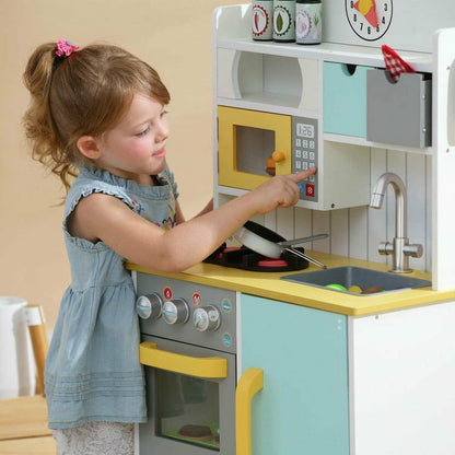 Little Chef Florence Classic Play Kitchen - White/Green & Yellow