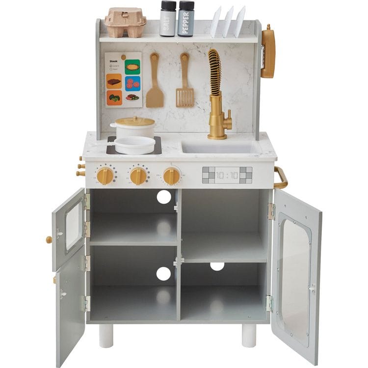 Little Chef Memphis Play Kitchen - Gray/Gold