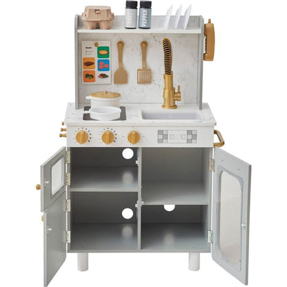 Little Chef Memphis Play Kitchen - Gray/Gold