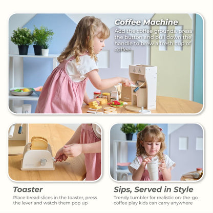 Little Chef Santa Barbara Wooden Healthy Breakfast to Go