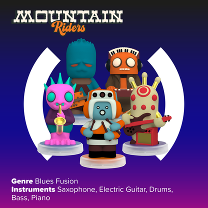 Loops Lab Mountain Riders: 5 Figurines Blues Fusion Band