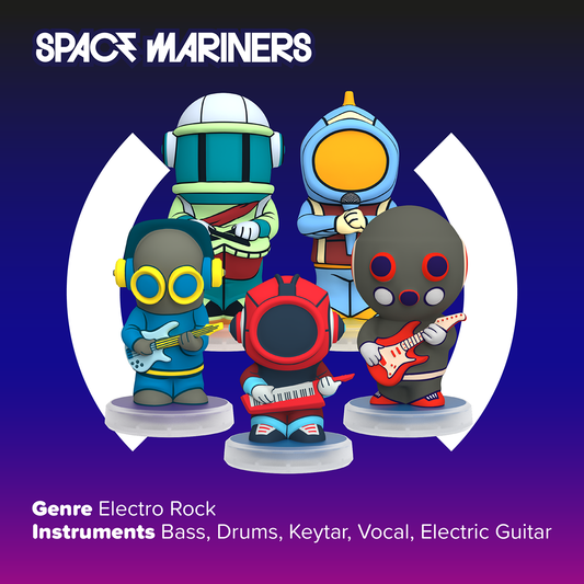 Loops Lab Space Mariners: 5 Figurines Galactic Rock Band