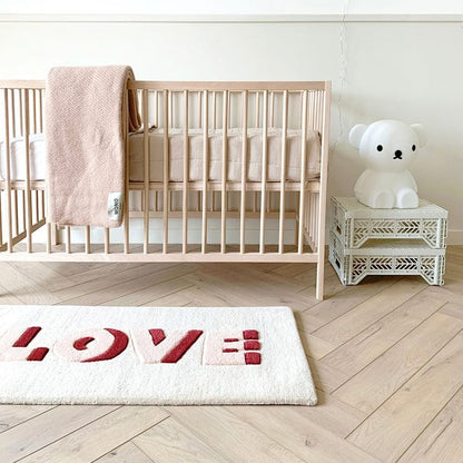 Love Rug - Cream/Red