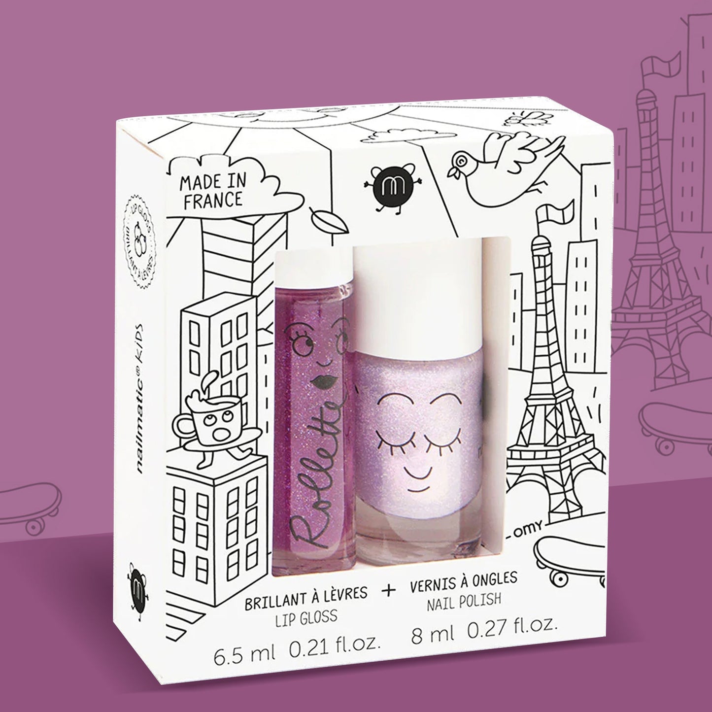 Lovely City Nail Polish & Lip Gloss Set