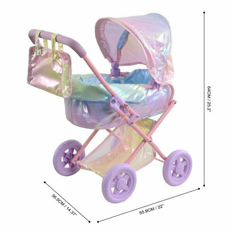 Magical Dreamland Baby Doll Stroller & Carrier Iridescent