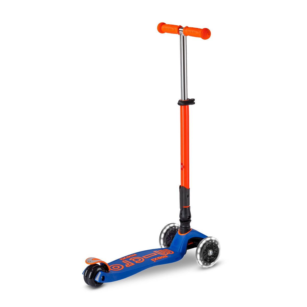 Maxi Deluxe Foldable Neon LED Scooter - Blaze Orange