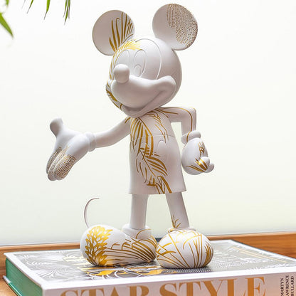Mickey Mouse 12" Star Style Martyn Lawrence Bullard Figurine - White & Gold