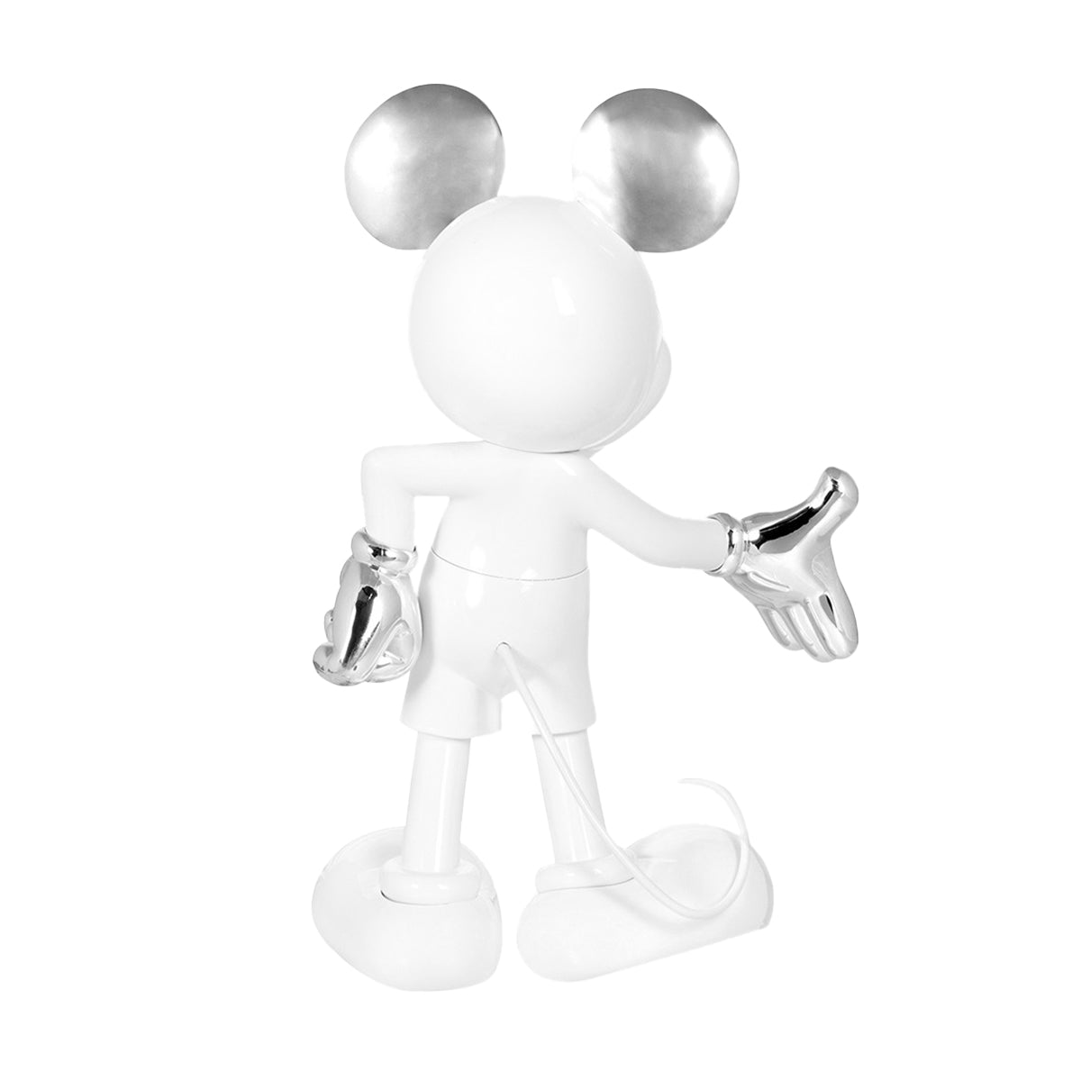 Mickey Mouse Figure White & Silver - 55"