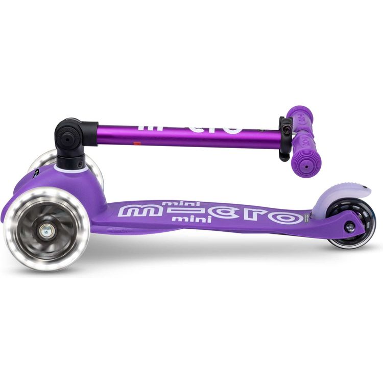 Micro Mini Foldable LED Scooter - Purple