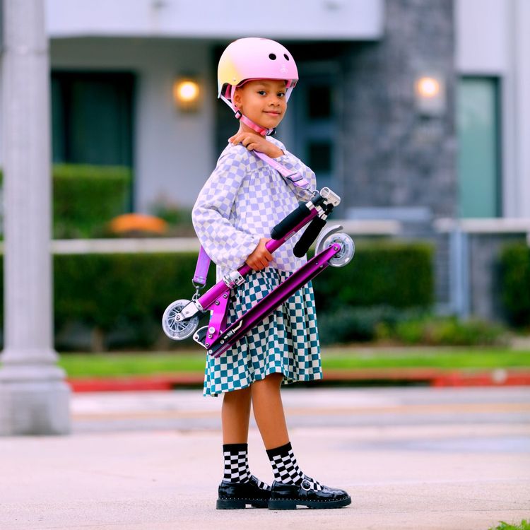 Micro Sprite LED Scooter - Purple Stripe