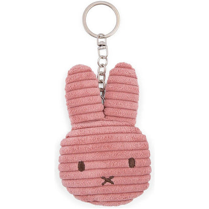 Miffy Flat ECO Corduroy Keychain - Dusty Rose