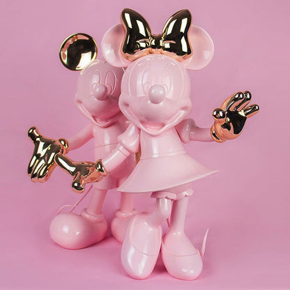 Minnie Mouse 12" Welcome Studio Figurine - Pastel Pink & Rose Gold