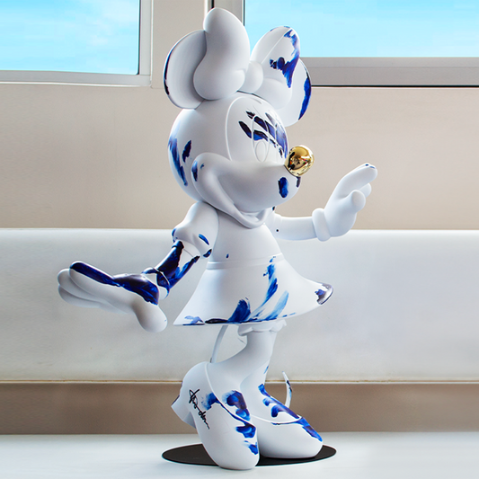 Minnie Mouse Figure White & Blue Limited Edition - 24.4"