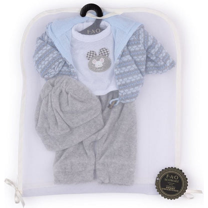 My FAO Doll Outfit - Light Blue & Grey