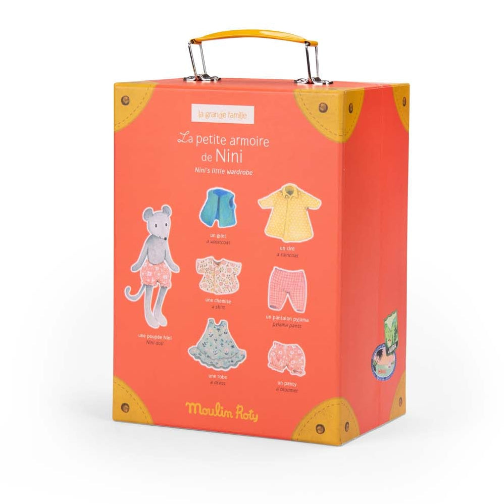 Nini Doll with Little Wardrobe Suitcase - The Big Family