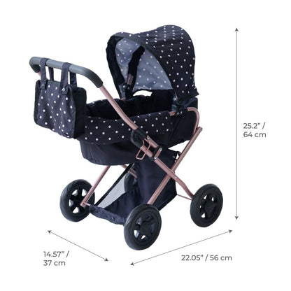 Olivia's Little World Pin Up Doll Classic Stroller with Removable Bassinet