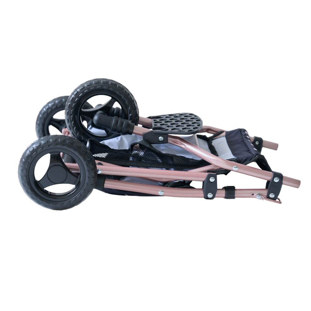 Olivia's Little World Pin Up Doll Jogging Stroller & Retractable Canopy - Black