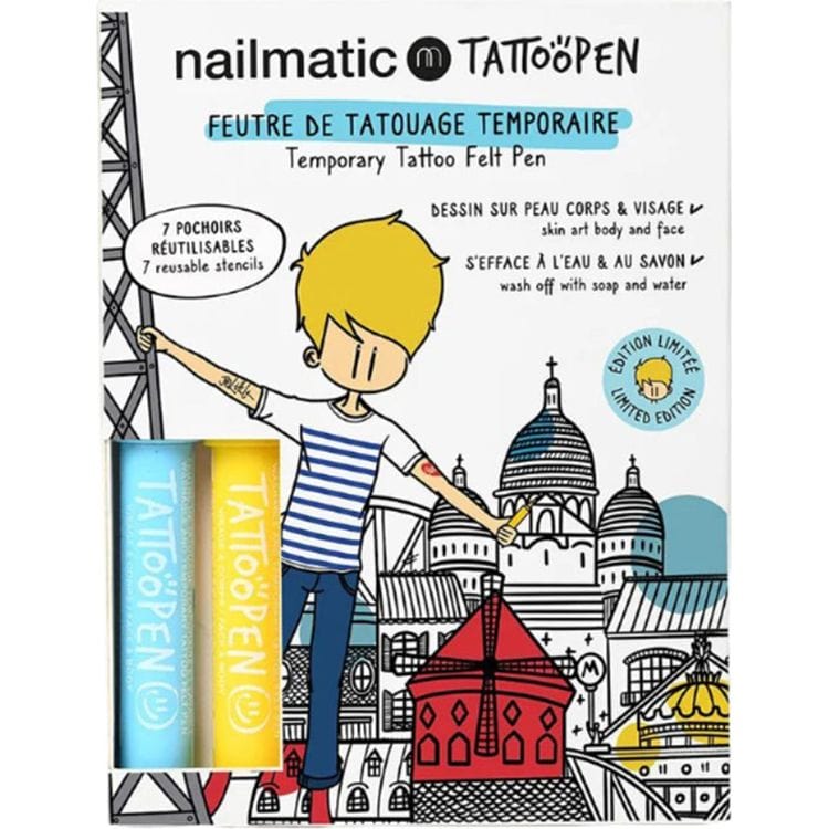Paris Tattoo Pen Set for Kids