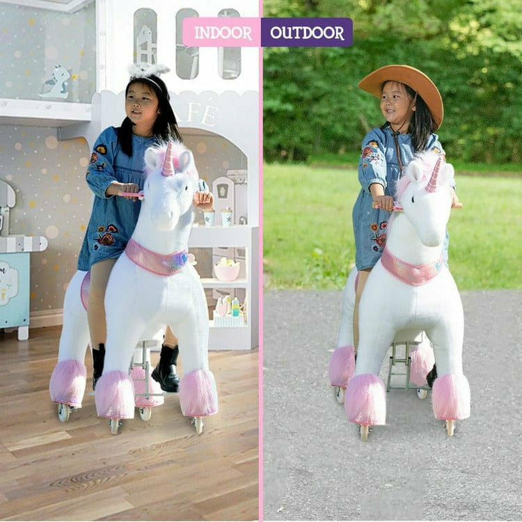 Pink Model U Ride-On Unicorn - 7+ Years