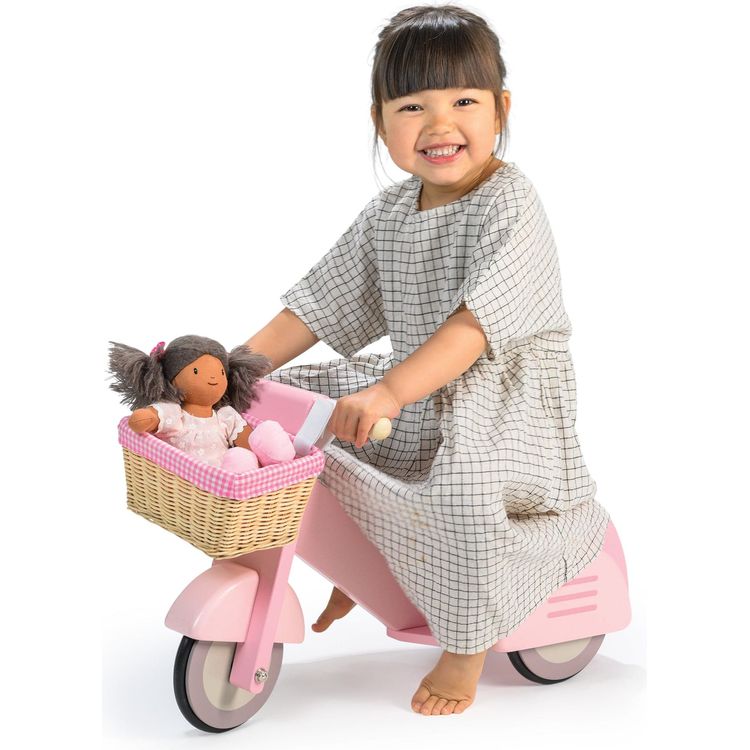 Pink Scooter with Basket