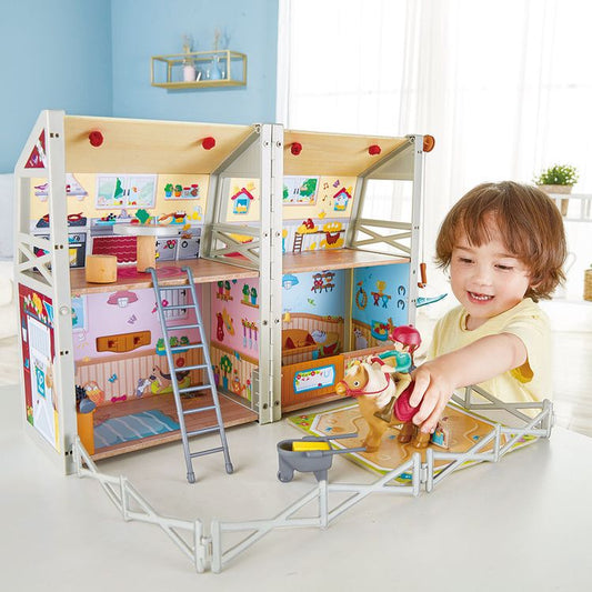 Pony Ranch Barn Stable Club Playset Doll House