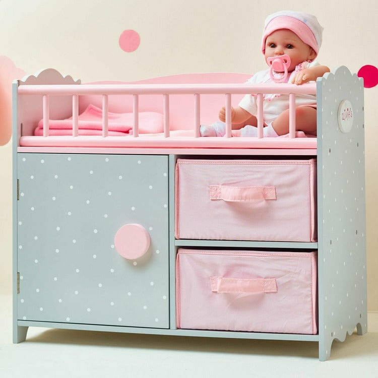 Princess Baby Doll Crib with Cabinet and Cubby