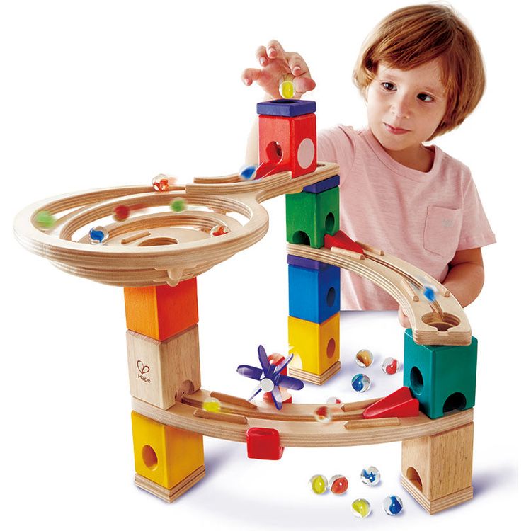 Quadrilla Race to the Finish Marble Run Blocks