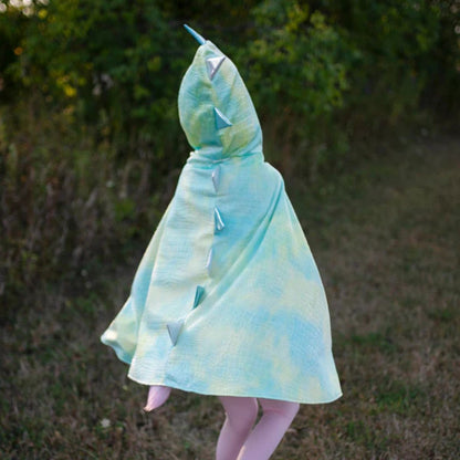Rainbow Reversible Unicorn Dragon Cape - Size 5-6 Years