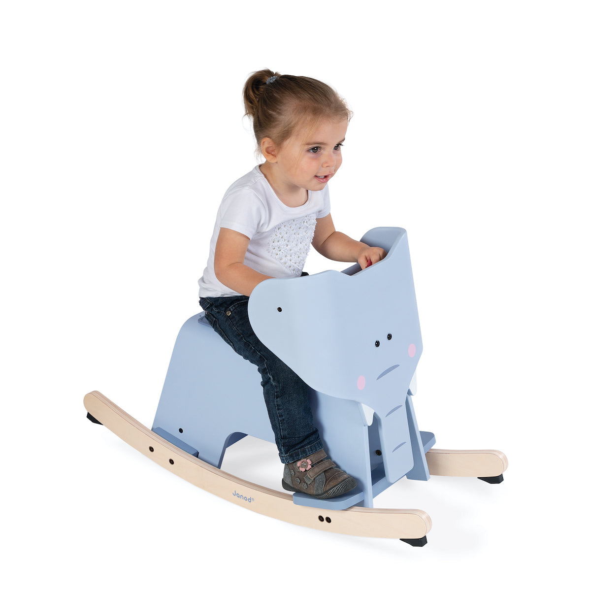 Rocking Elephant with Removable Support