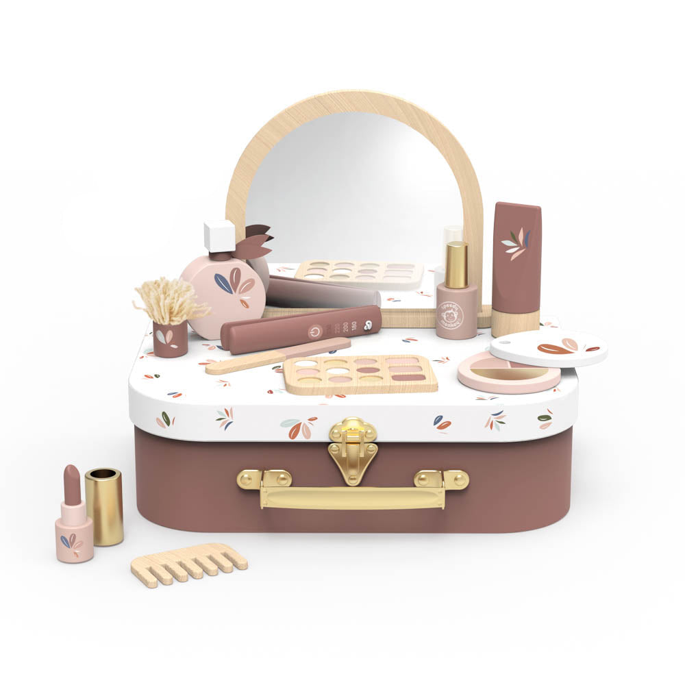 Wood Pretend Play Beauty Suitcase