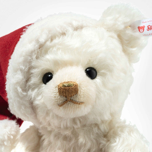 Santa Teddy Bear with Light-Up Gift Bag