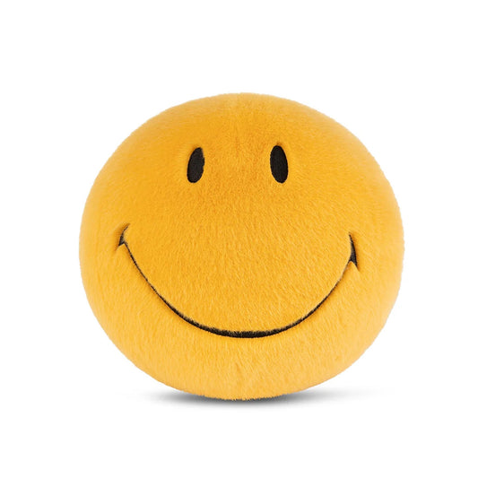 Smiley Bright Yellow ECO Fuzzy Plush - 9"