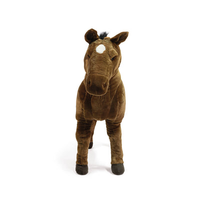 Standing Brown Horse Plush - 31.5"
