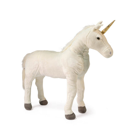 Standing White Unicorn Plush - 31.5"
