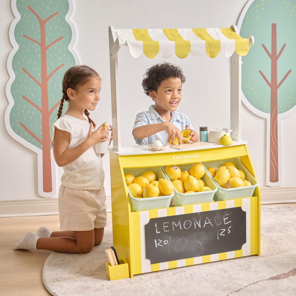 Sunny Citrus Lemonade Stand Playset with Interactive Accessories