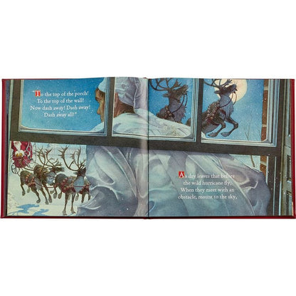 "The Night Before Christmas" Book in Red Bonded Leather
