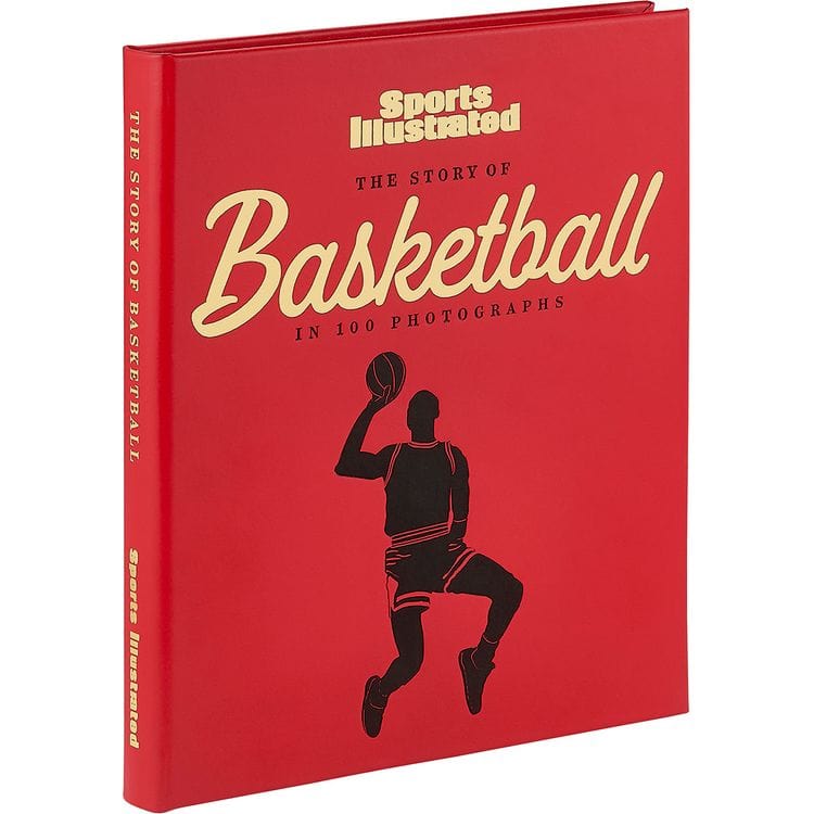 "The Story of Basketball in 100 Photographs" Leather-Bound Book by Sports Illustrated