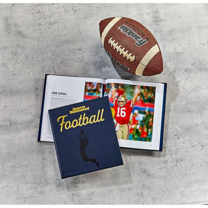 "The Story of Football in 100 Photographs" Book by Sports Illustrated - Navy
