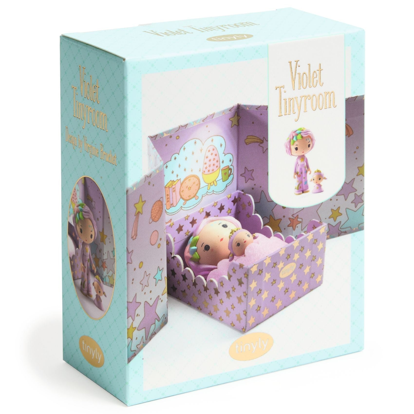 Tinyly Violet Tinyroom with Figurines