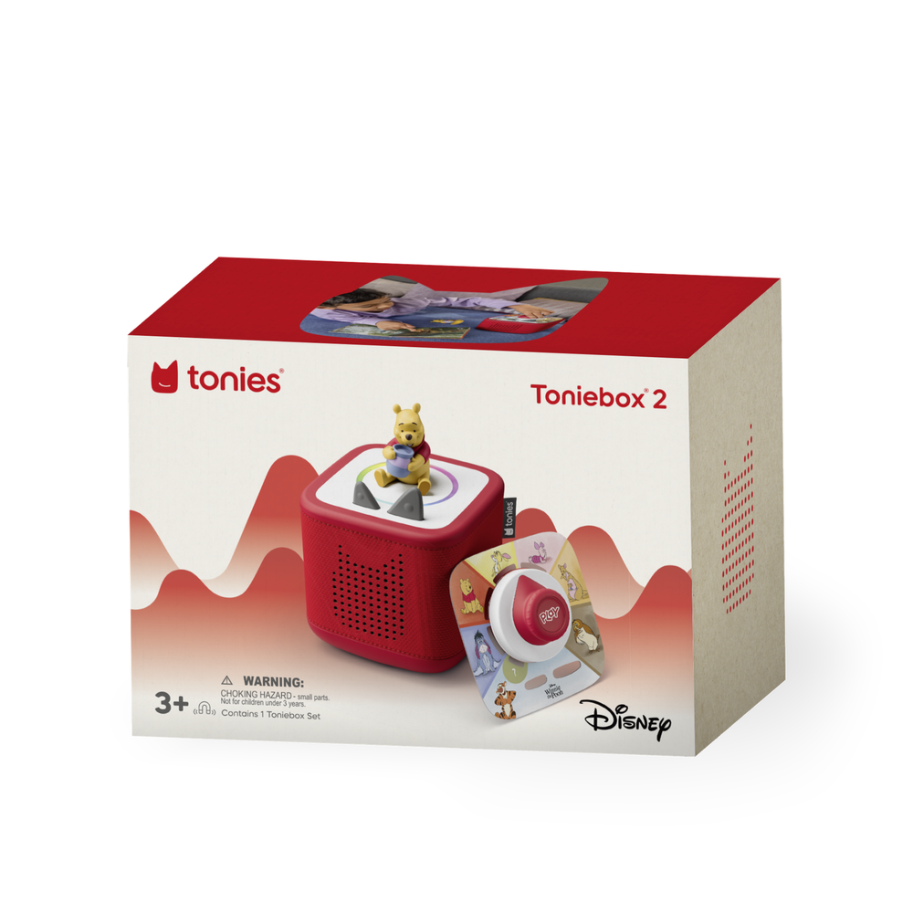 Tonies Disney Winnie the Pooh Toniebox 2 Play Set - Sunset Red