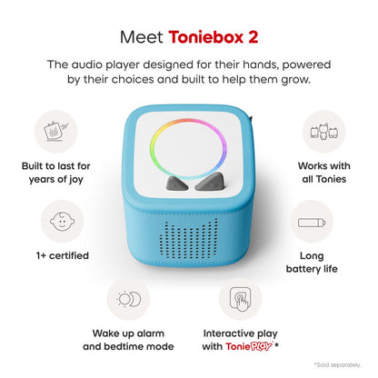 Tonies Playtime Puppy Toniebox 2 Starter Set - Sky Blue