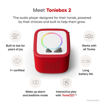 Tonies Playtime Puppy Toniebox 2 Starter Set - Sunset Red