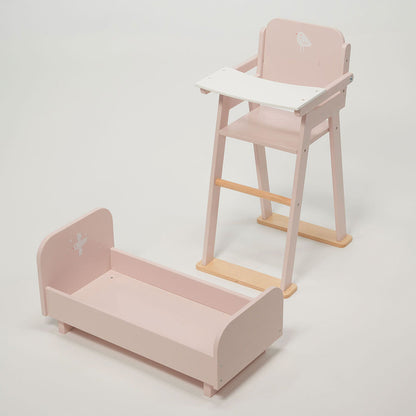 Wood Baby Doll Furniture Bundle